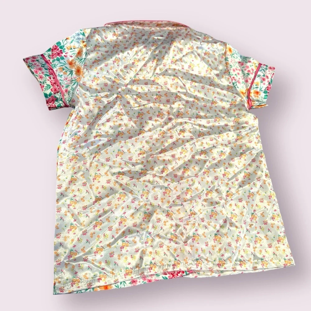 Bmagical By btween Girls Multicolor Ruffle Floral Kids Pajama Set Size 5